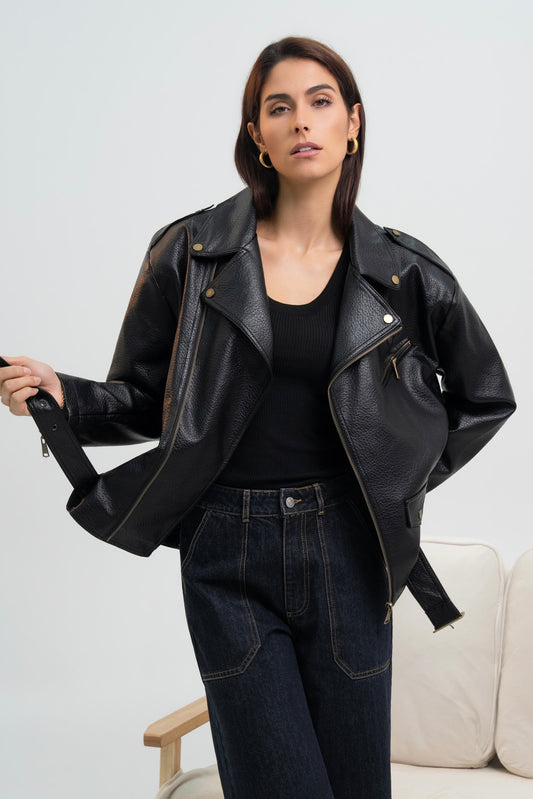 VESTE SIMILICUIR LARISSA