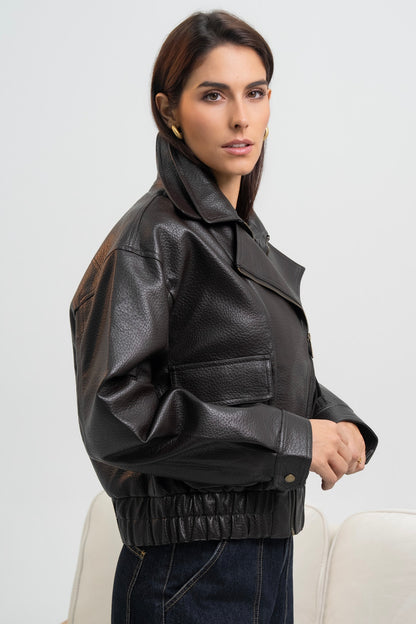 VESTE SIMILICUIR GLORIA