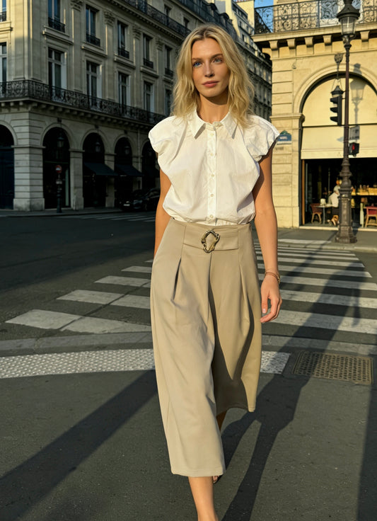 PANTALON BALLON HORTENSE - BEIGE