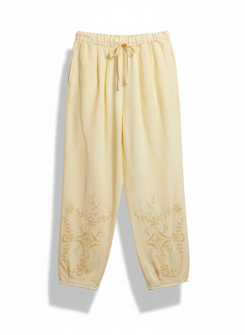 PANTALON BRODÉE SOLÈNE