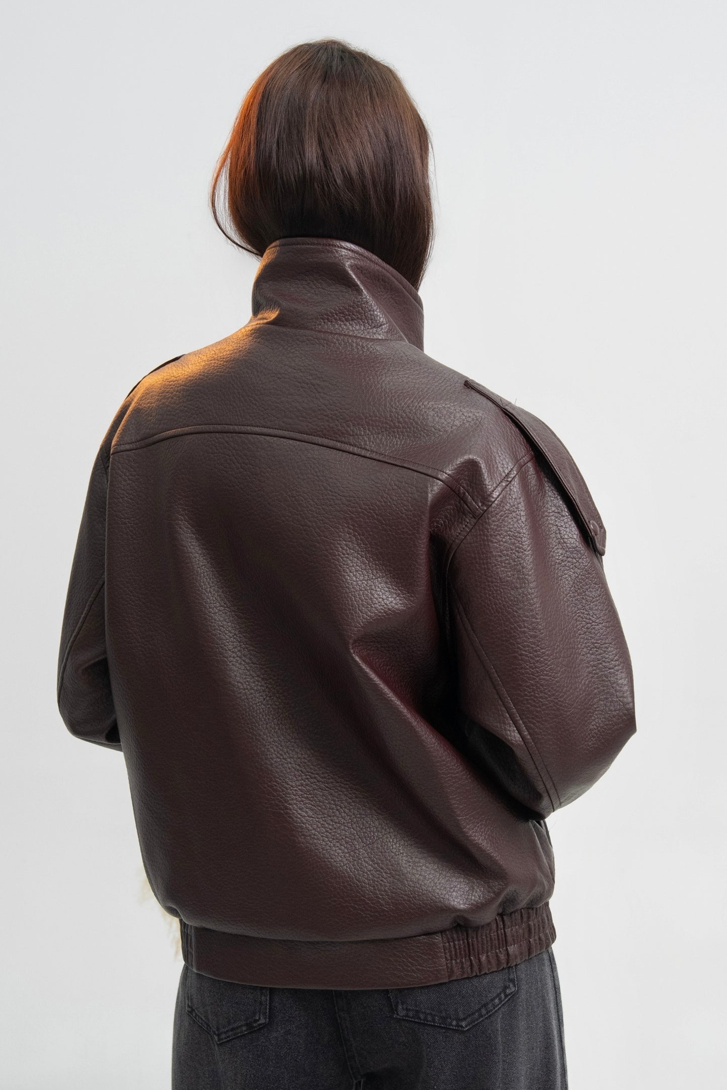 VESTE SIMILICUIR OVERSIZE AMÉLIE
