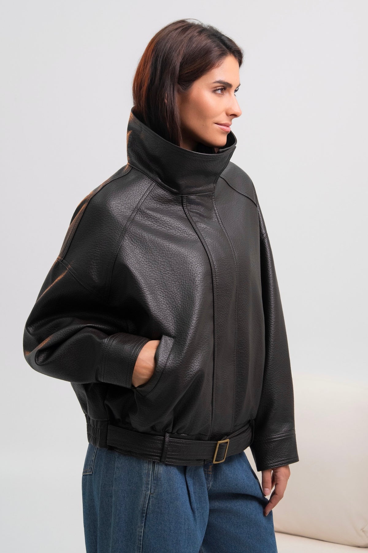 VESTE SIMILICUIR NATACHA