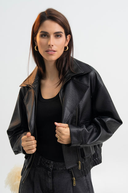 VESTE SIMILICUIR GLORIA