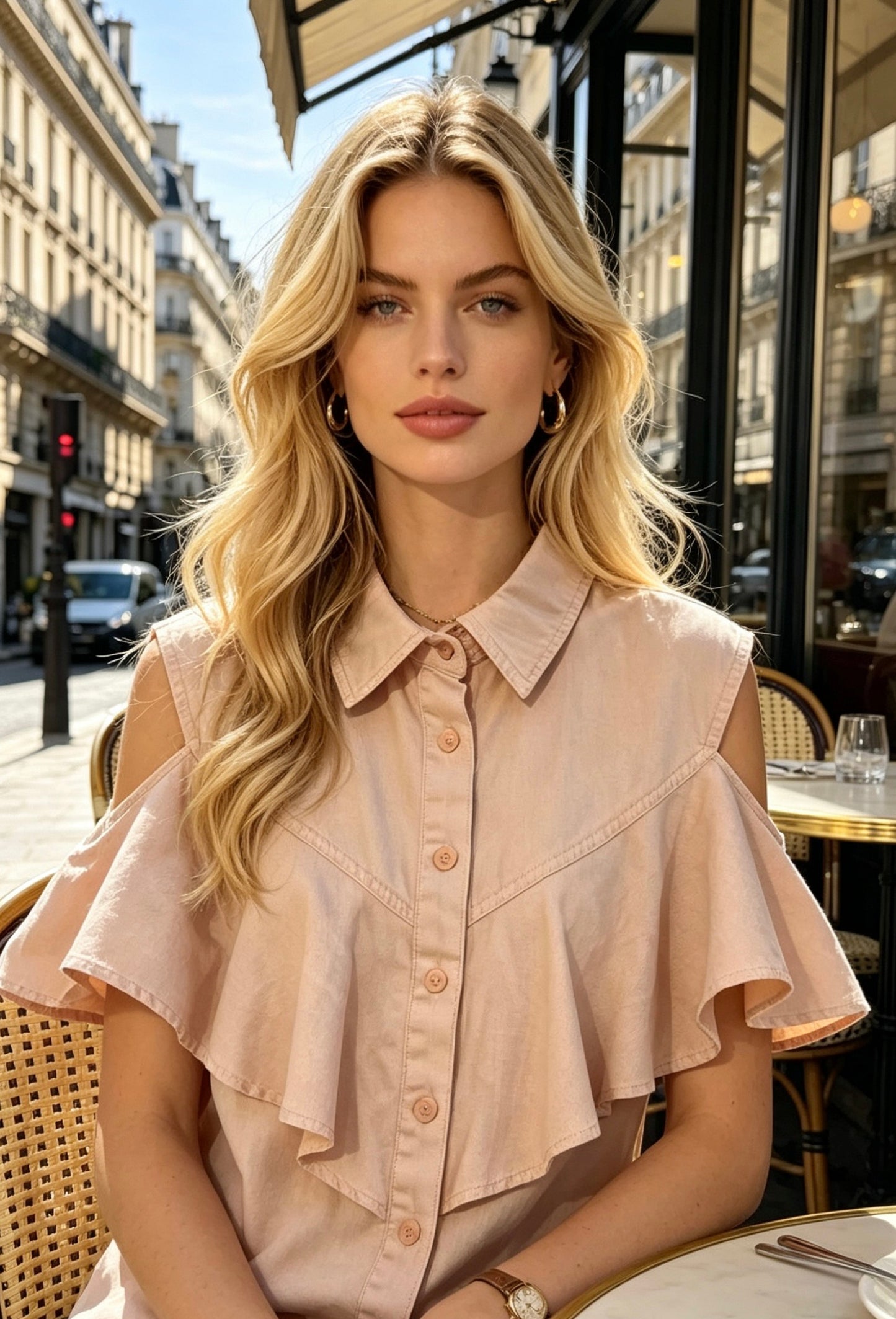 CHEMISE COTON VOLANT JENNY