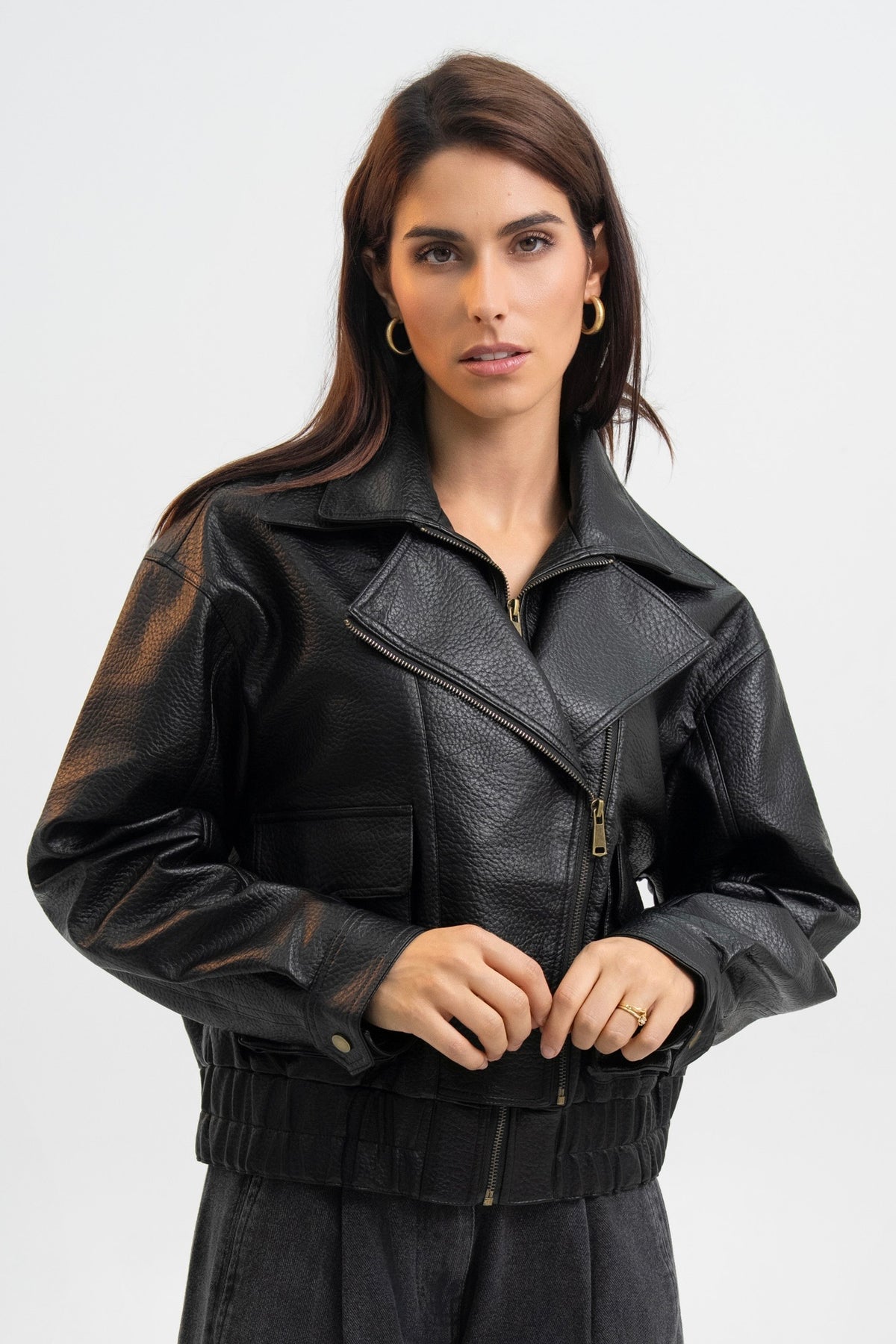 VESTE SIMILICUIR GLORIA