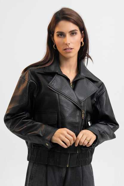 VESTE SIMILICUIR GLORIA