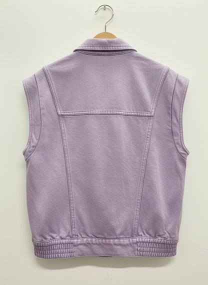 GILET DENIM COLORÉ CLARENCE