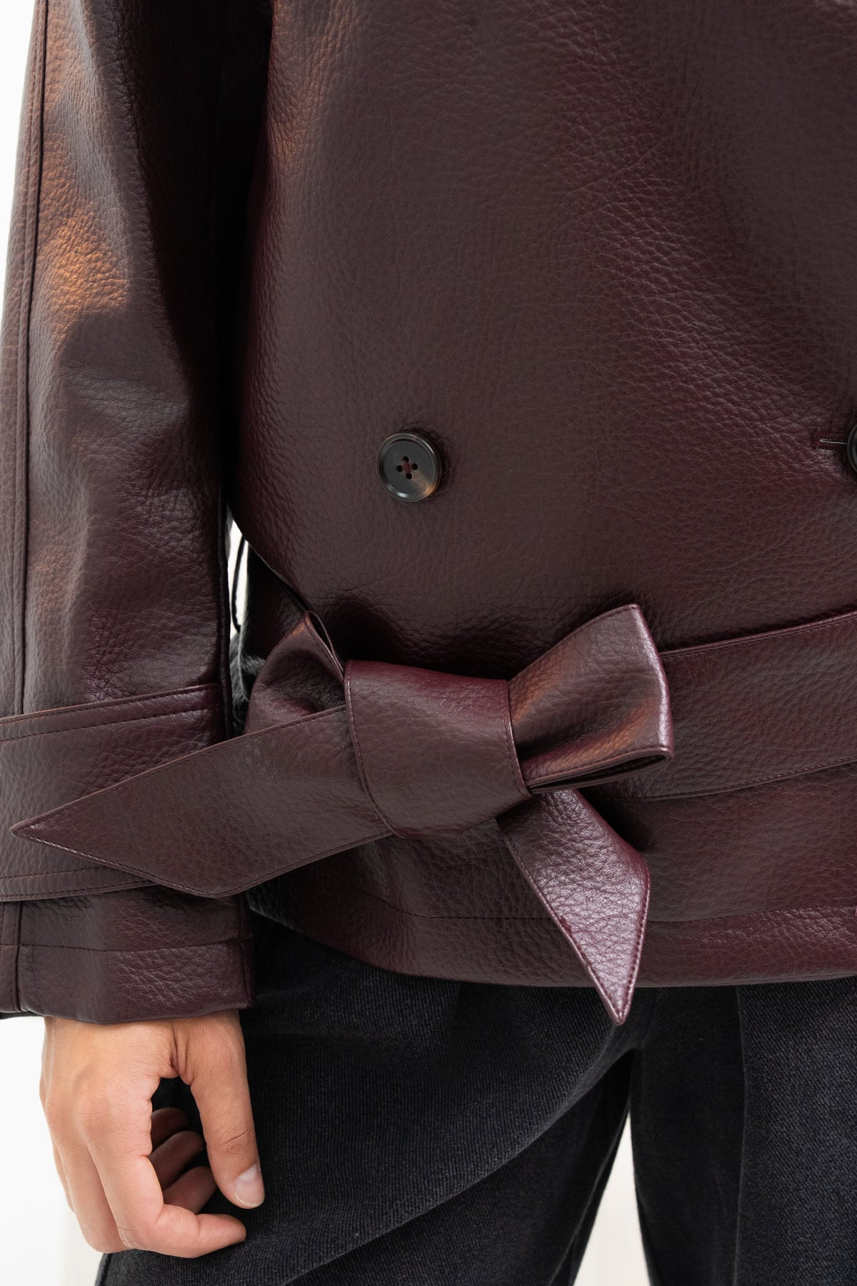 VESTE SIMILICUIR CATHRINE