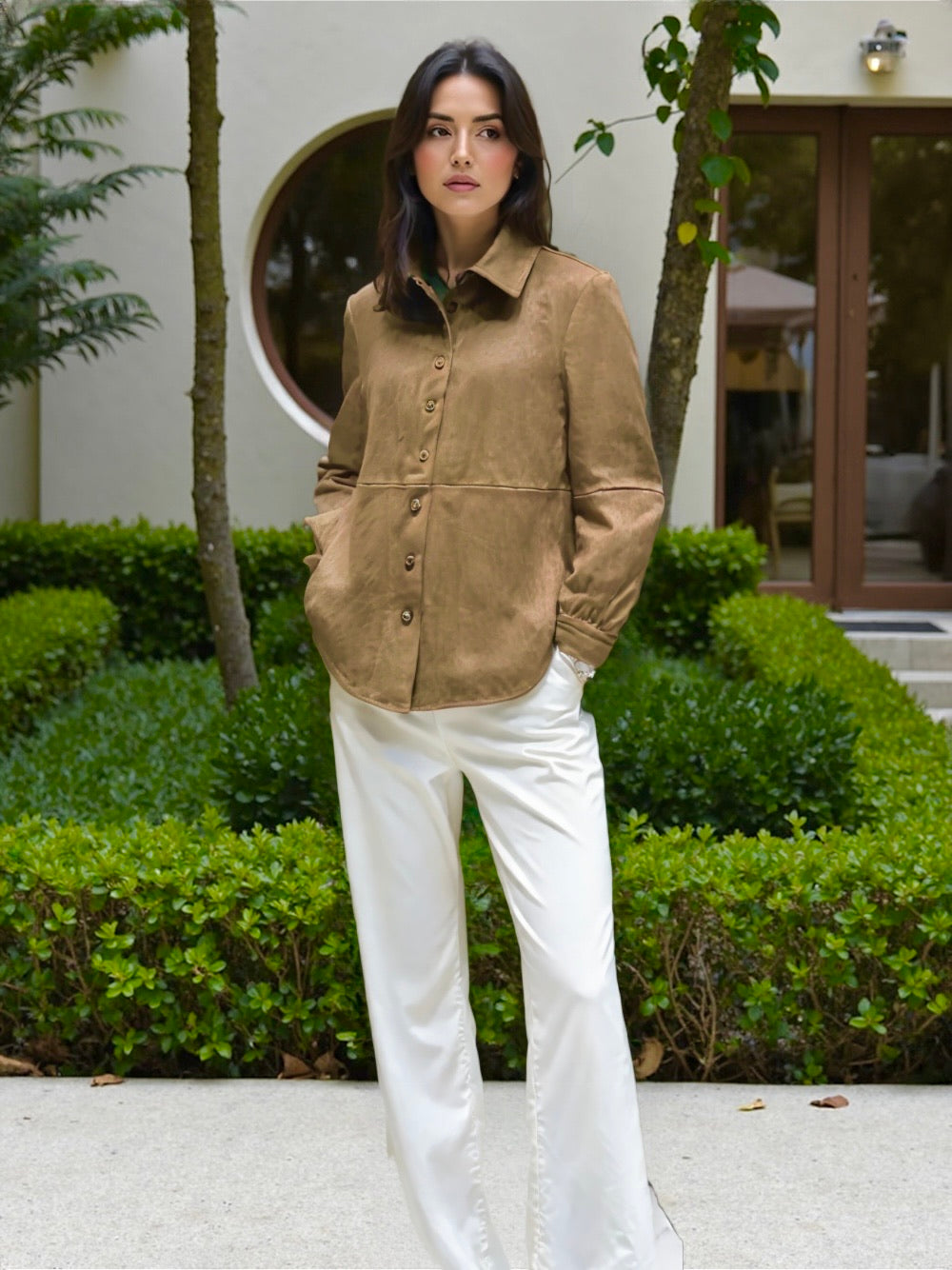 CHEMISE SUÉDINE THALYA