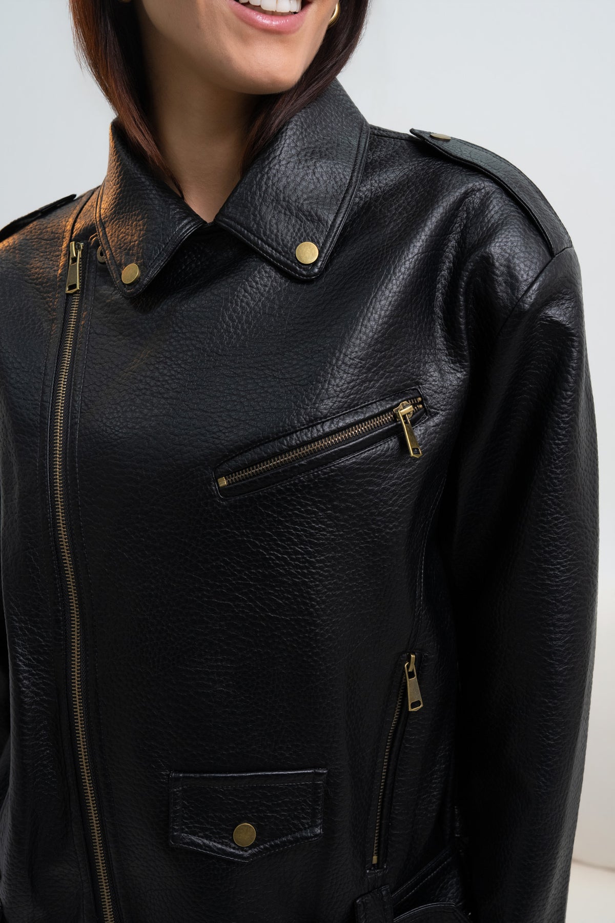 VESTE SIMILICUIR LARISSA