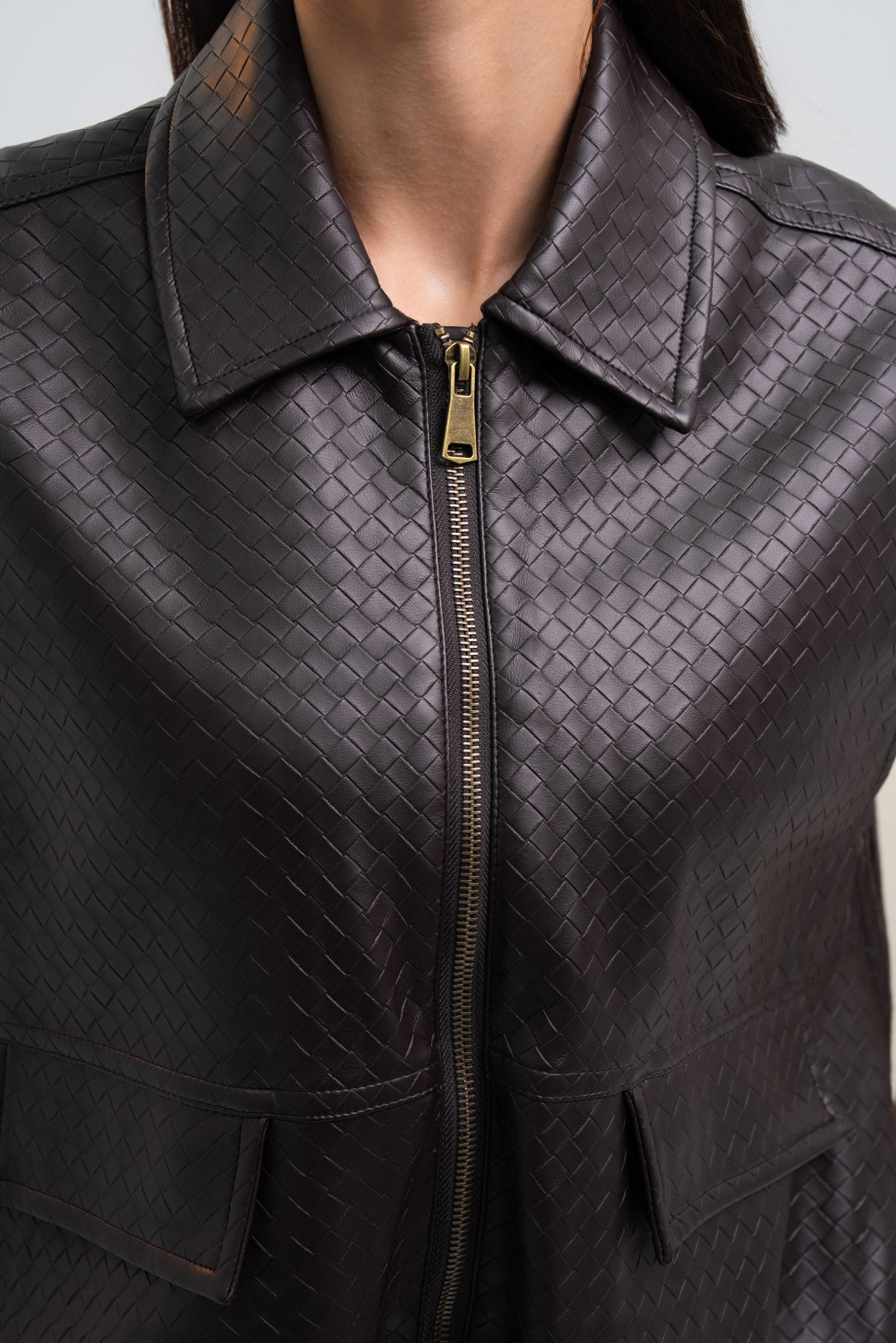 GILET SIMILICUIR ROMANE
