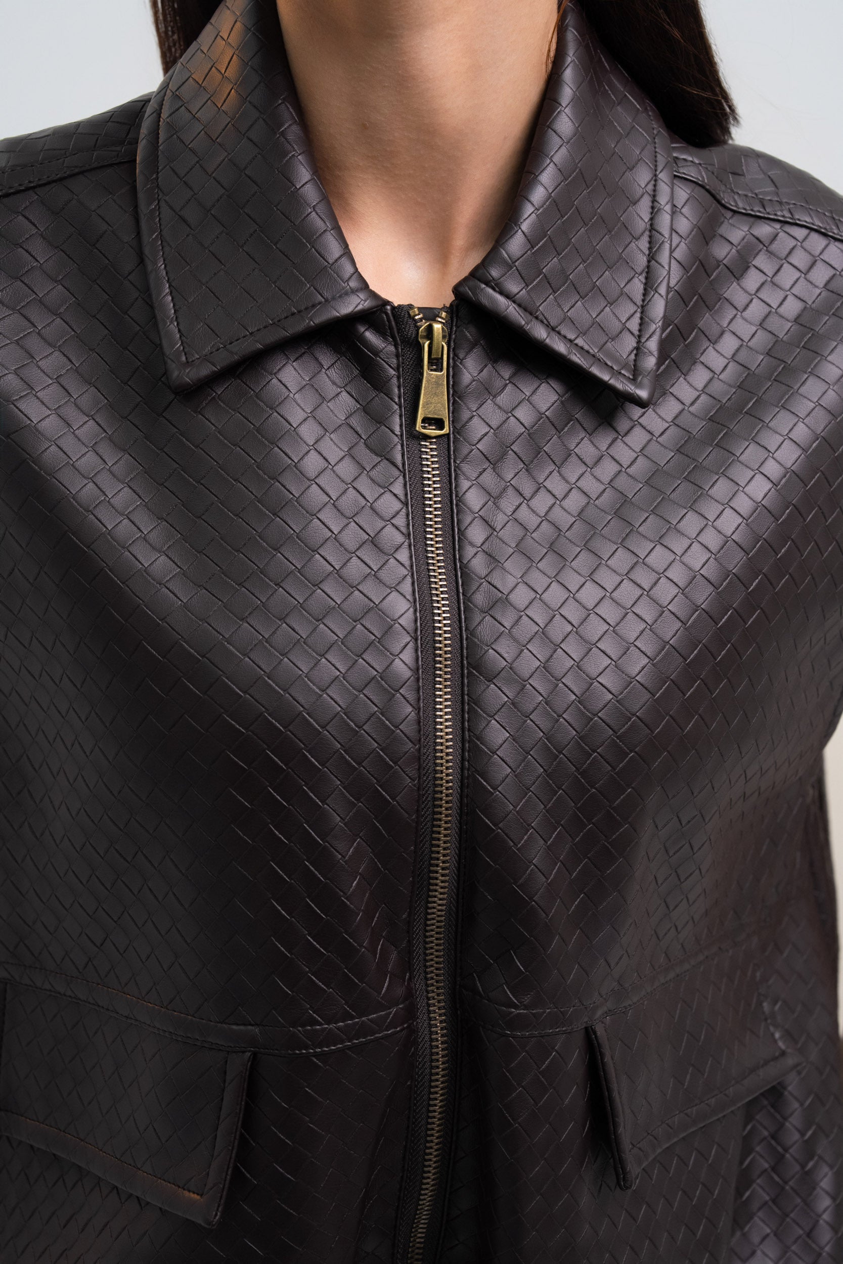 GILET SIMILICUIR ROMANE