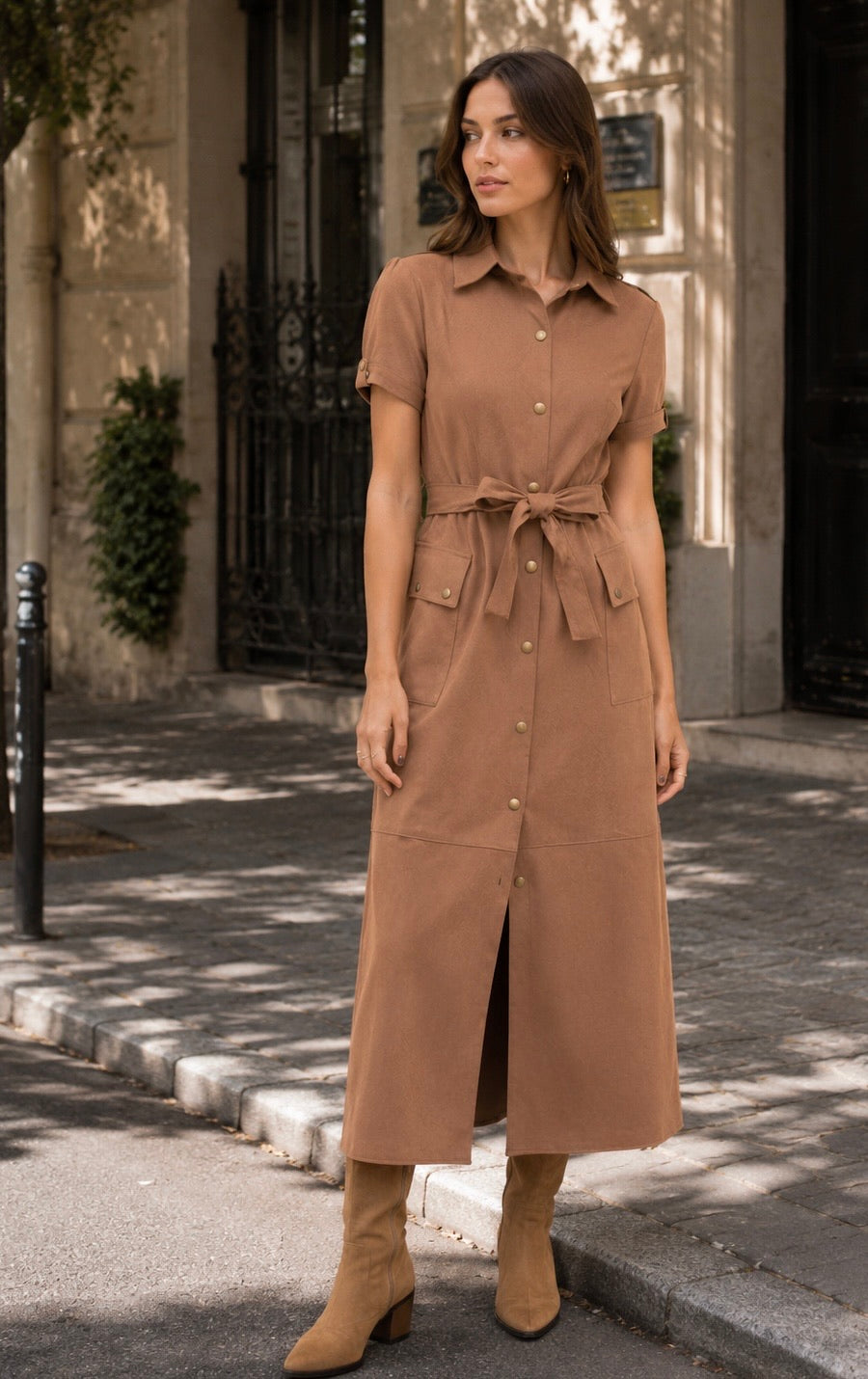 ROBE SUÉDINE ALIX