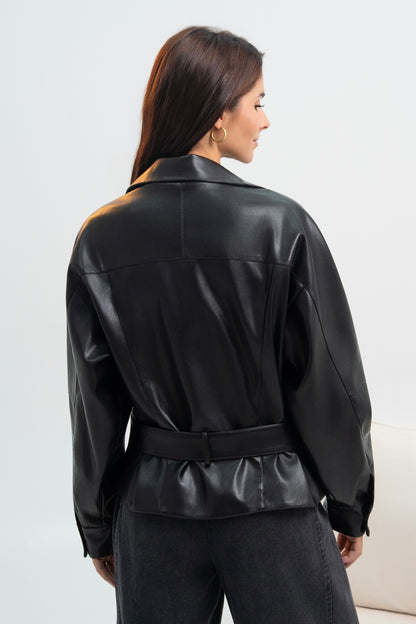 VESTE SIMILICUIR APOLINE