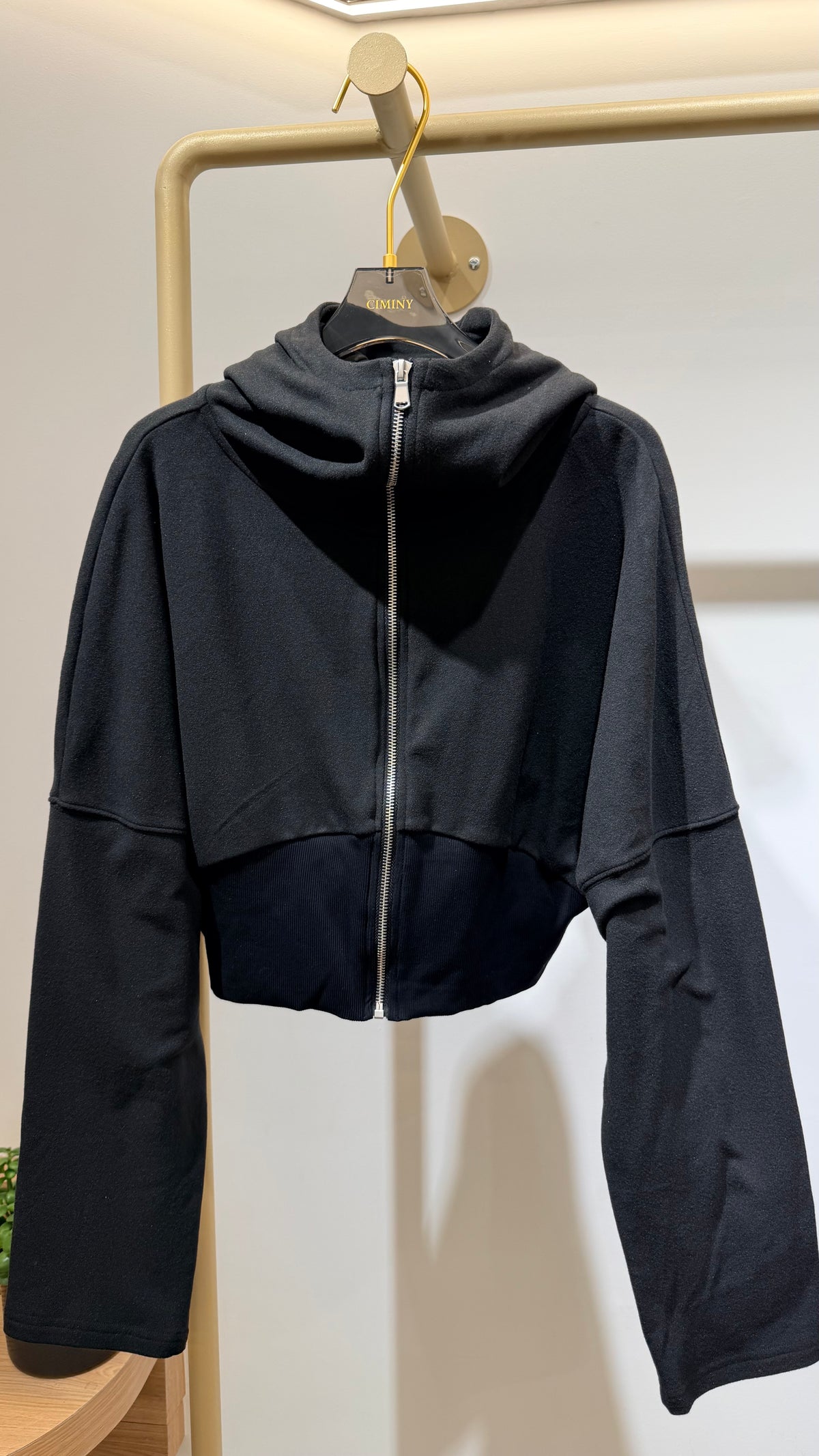 GILET SWEAT CAPUCHE FLORA