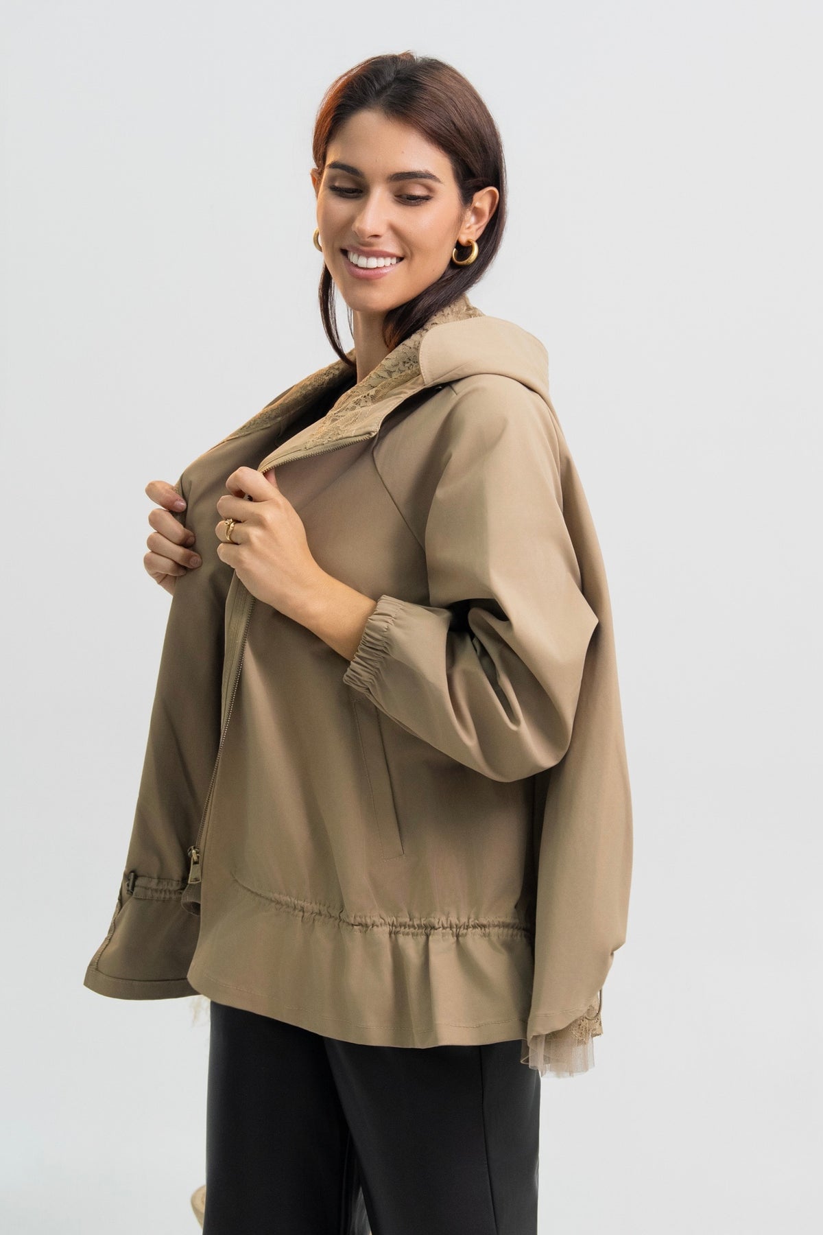 VESTE CAPUCHE AMBRE