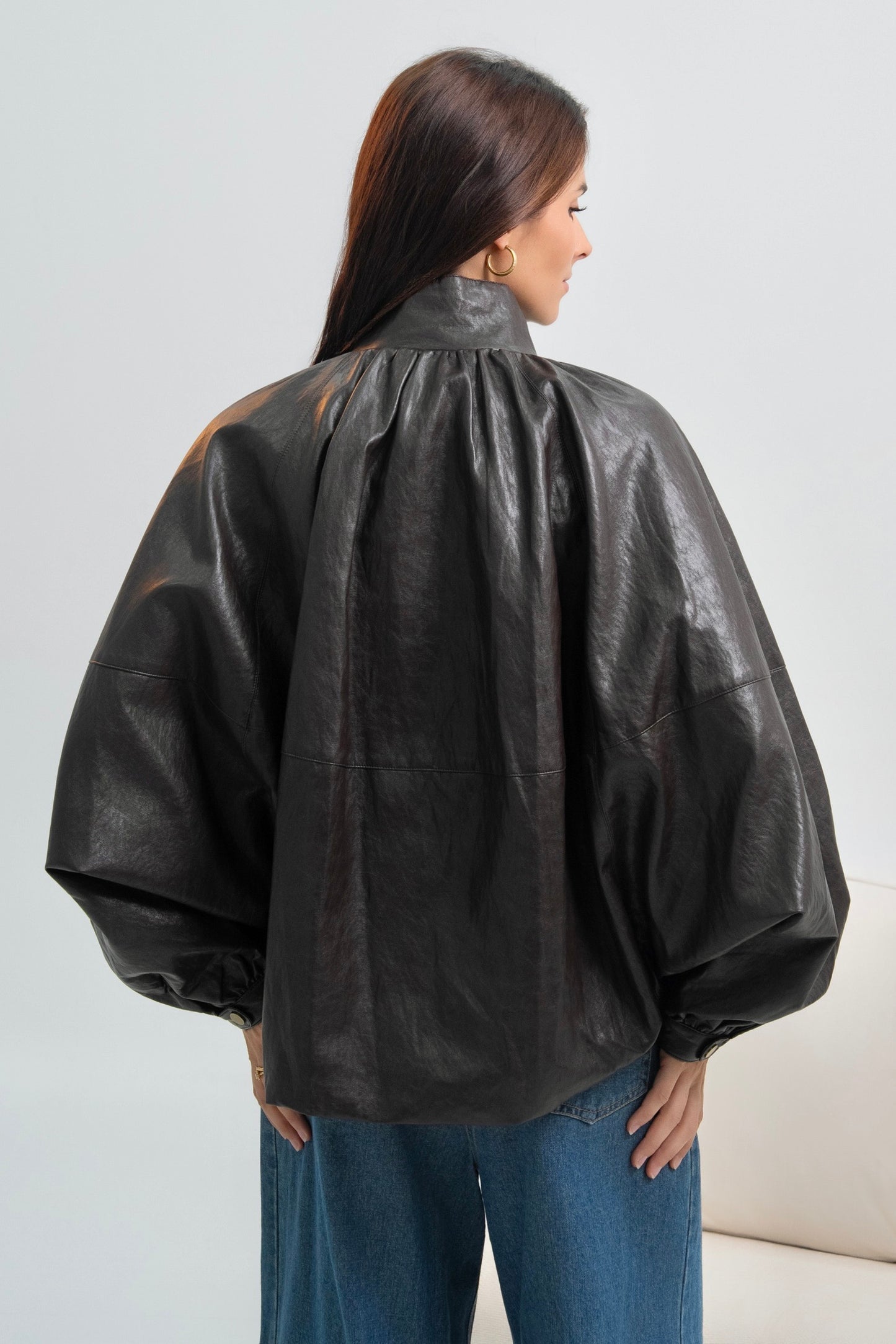 VESTE SIMILICUIR ASTRID