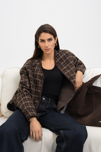 BLOUSON A CARREAUX VICKY