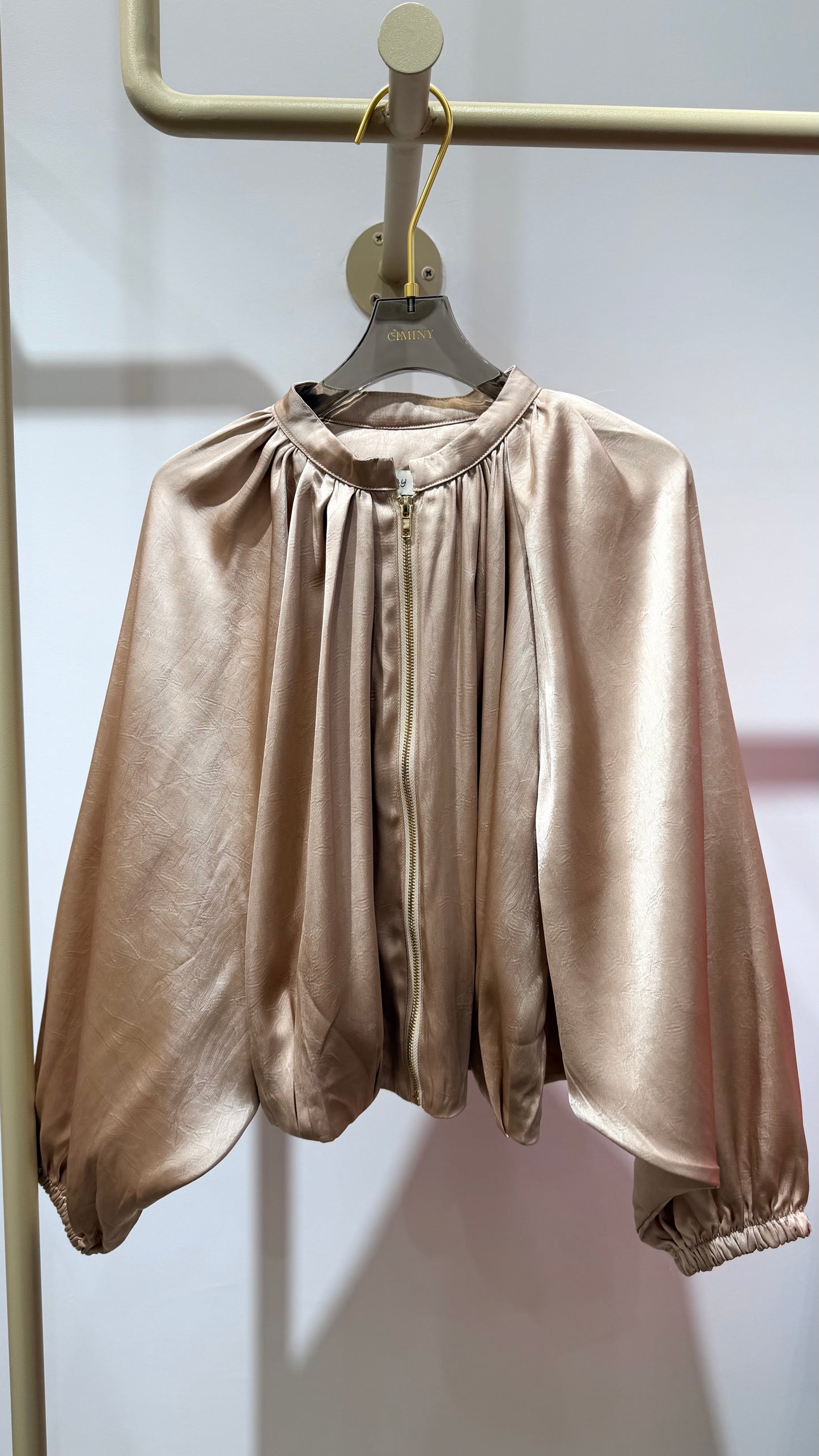 GILET VESTE SATIN BALLONNE BARBARA