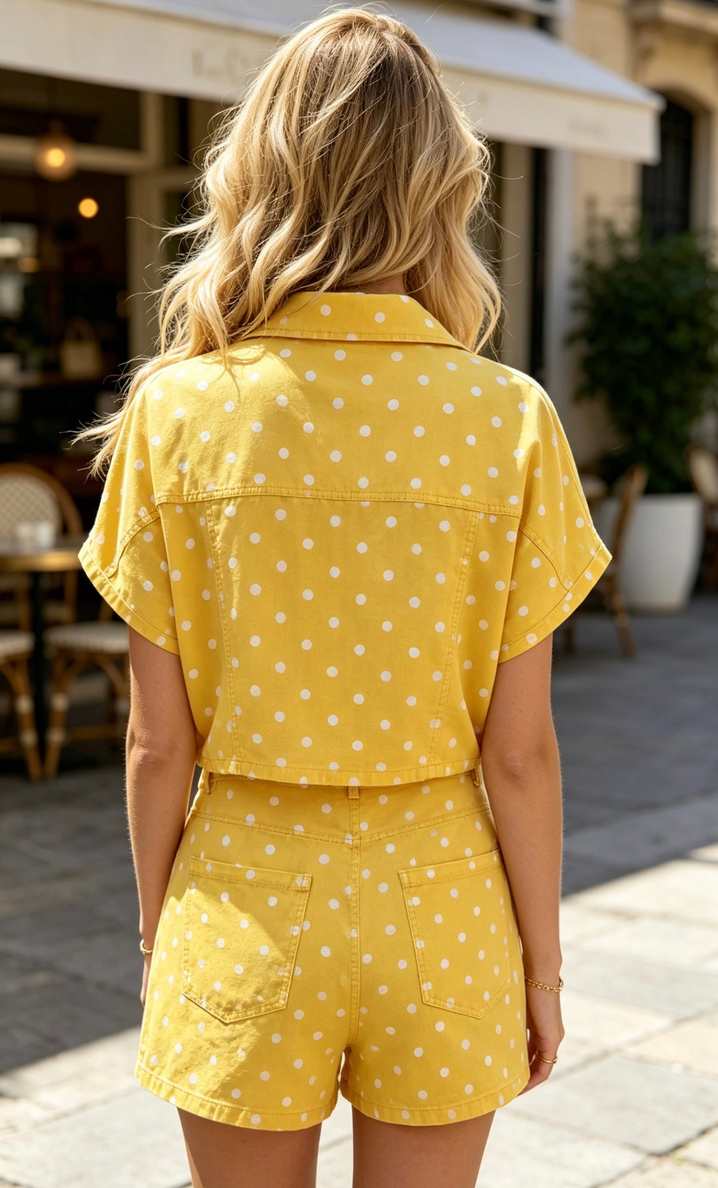 SHORT COTON PETITS POIS AUDREY