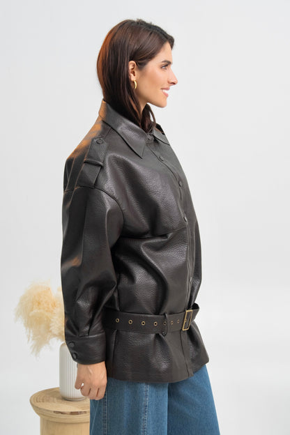 VESTE SIMILICUIR FIONA