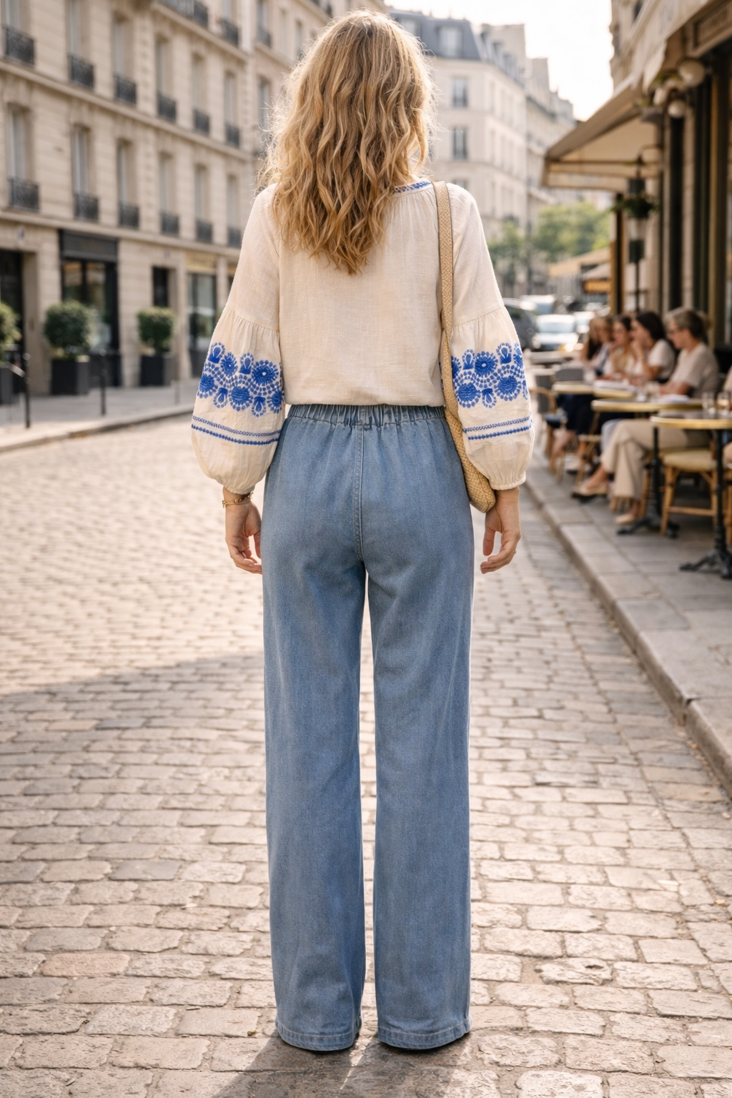 PANTALON EN JEAN OVERSIZE ANNE-LAURE