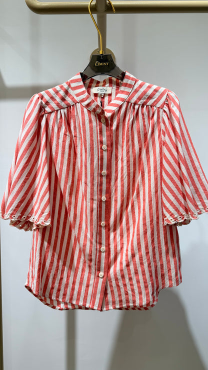 CHEMISE RAYÉ COTON SORINE