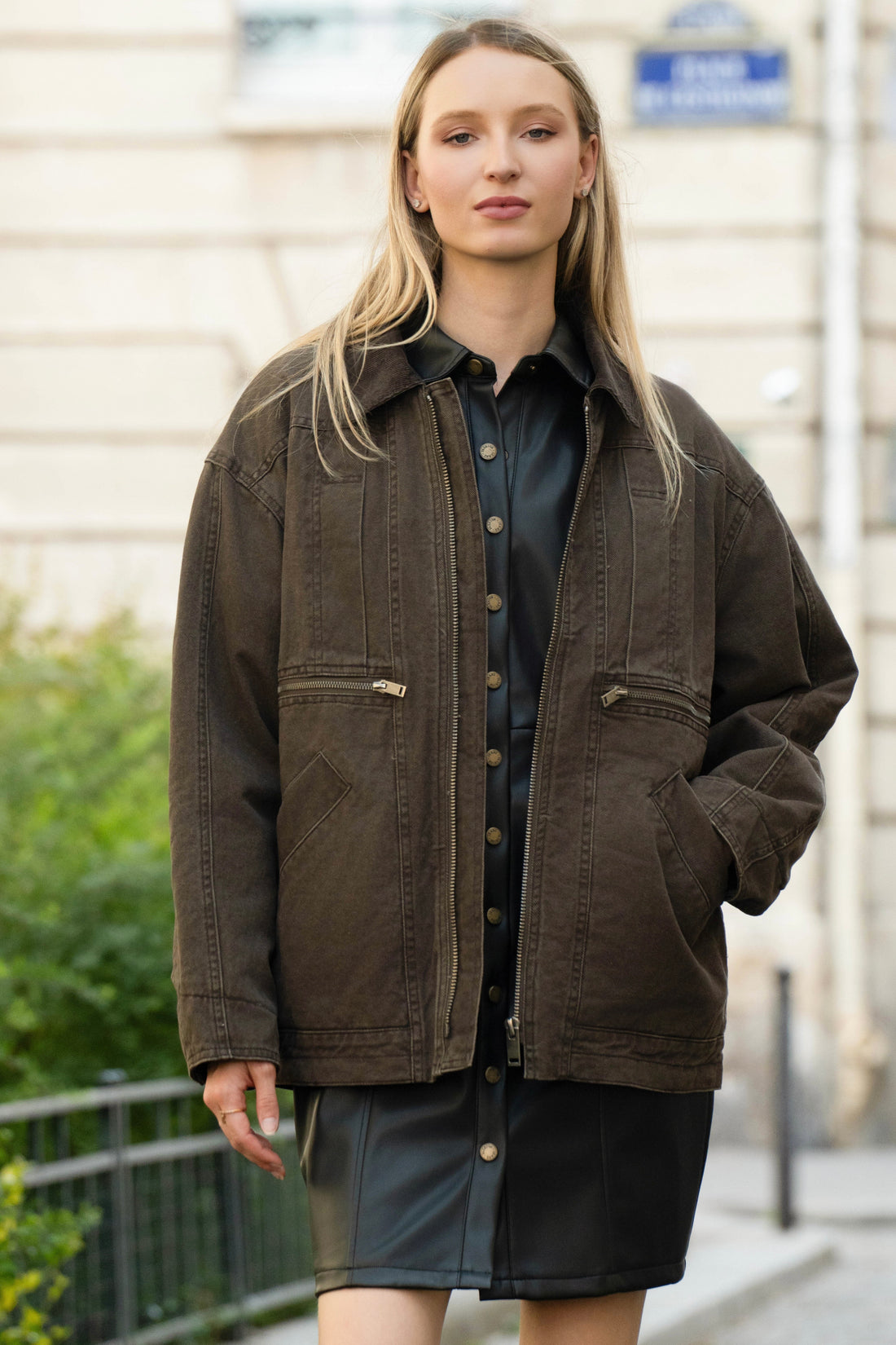 BLOUSON HEAVEN - CHOCO