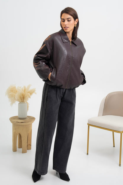 VESTE SIMILICUIR LÉA