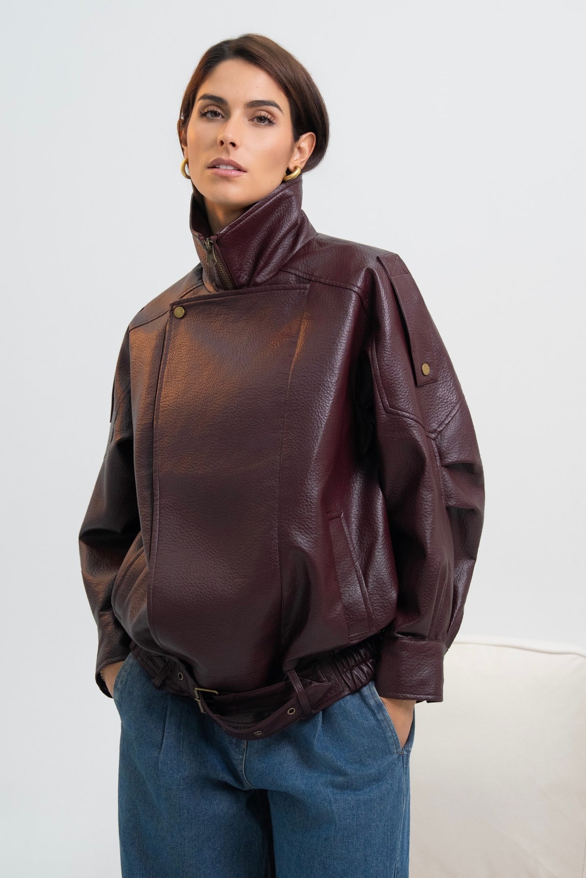 VESTE SIMILICUIR BÉA
