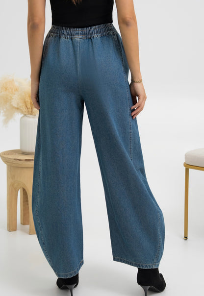 PANTALON EN JEANS ROMANCE