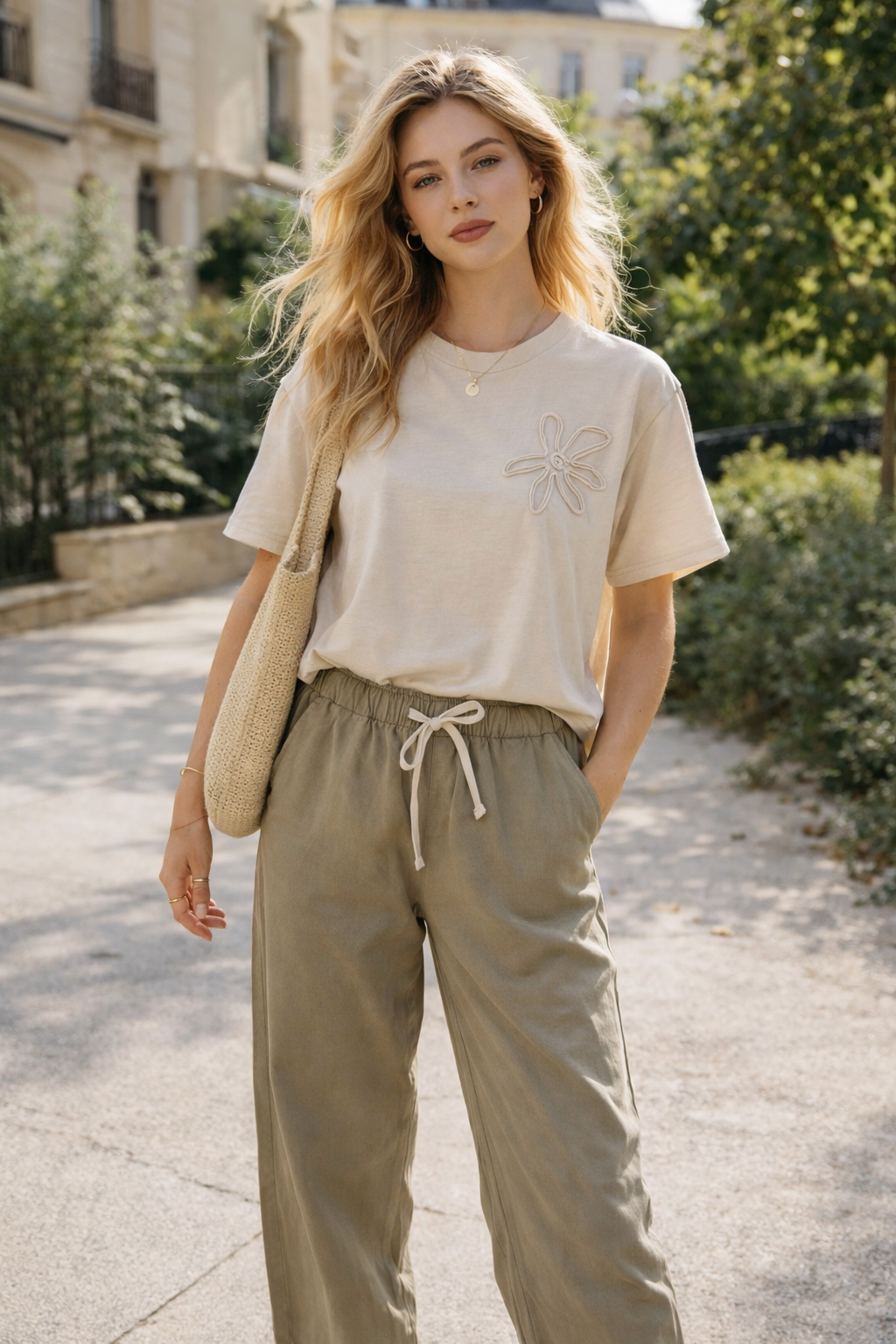 PANTALON EN COTON OVERSIZE LILI