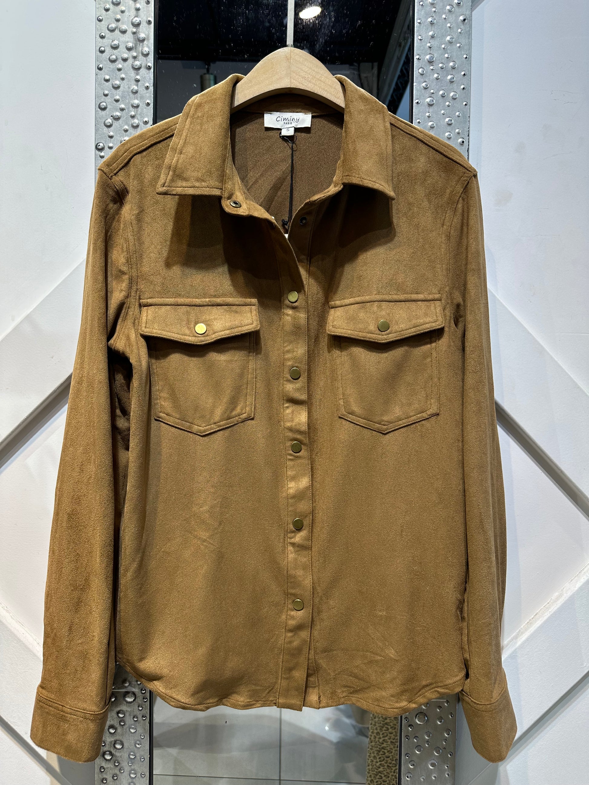 CHEMISE SUÉDINE VIOLETTE