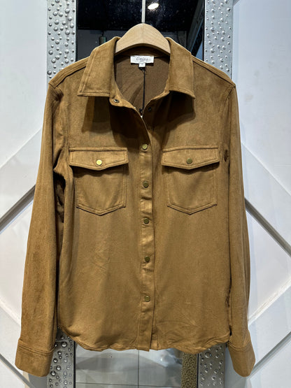 CHEMISE SUÉDINE VIOLETTE