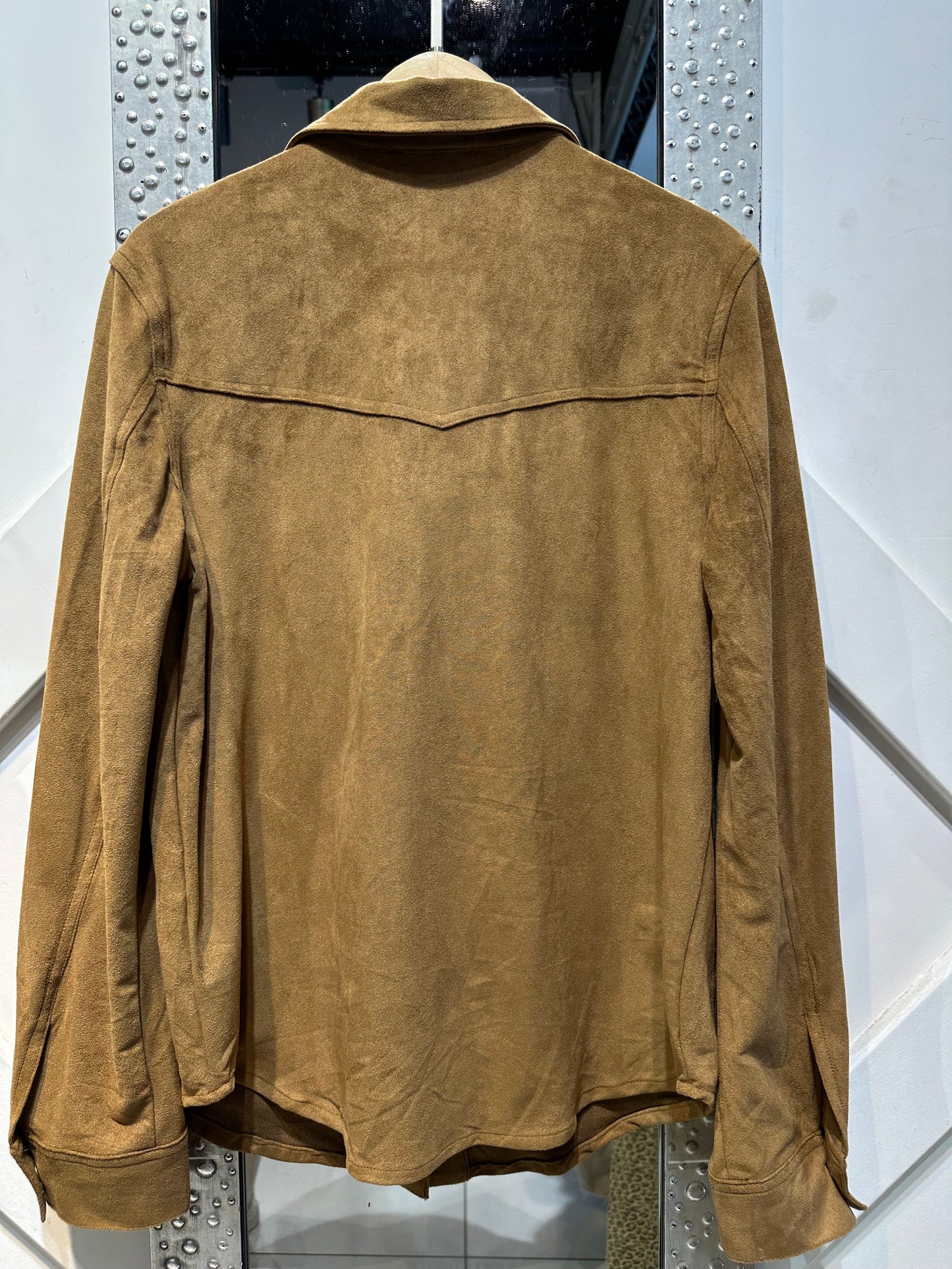 CHEMISE SUÉDINE VIOLETTE