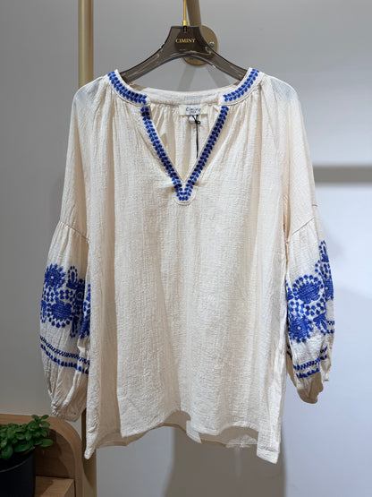 BLOUSE BOHÈME COTON MIMI