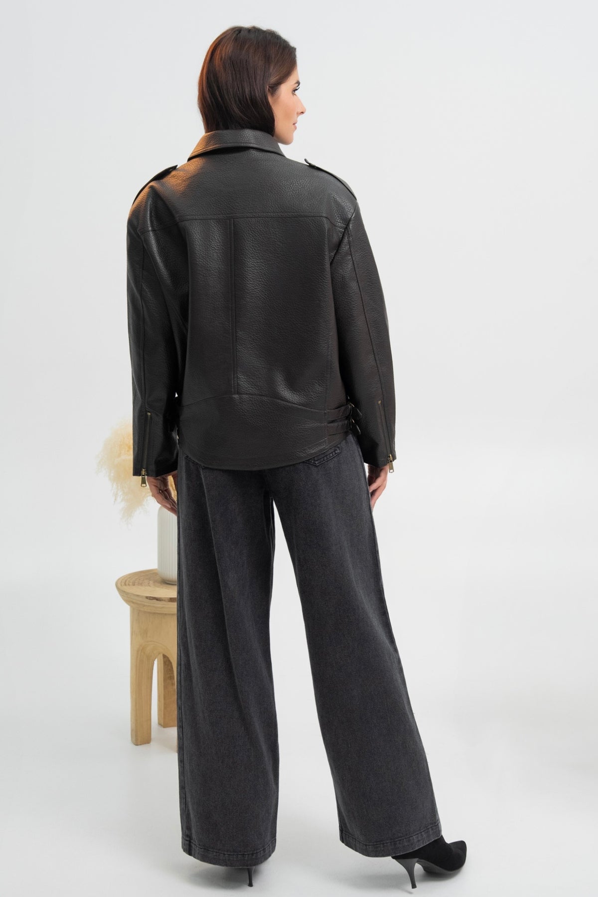 VESTE SIMILICUIR LARISSA