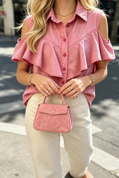 CHEMISE COTON VOLANT JENNY
