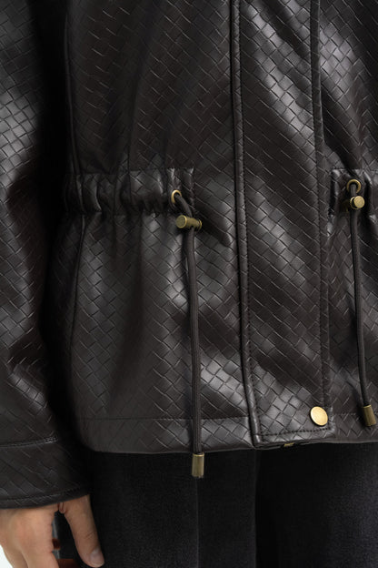 VESTE SIMILICUIR OVERSIZE AMÉLIE