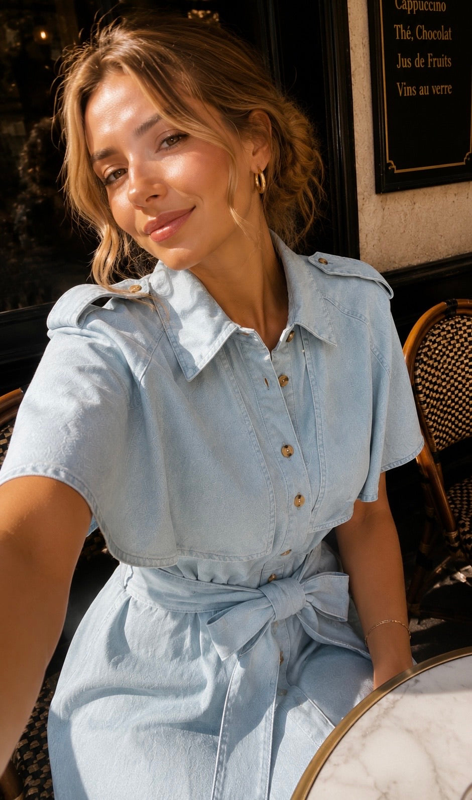 ROBE CAPE DENIM SILVIA