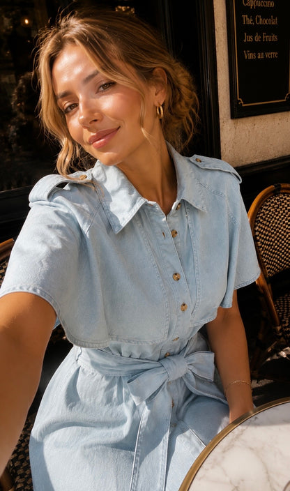 ROBE CAPE DENIM SILVIA
