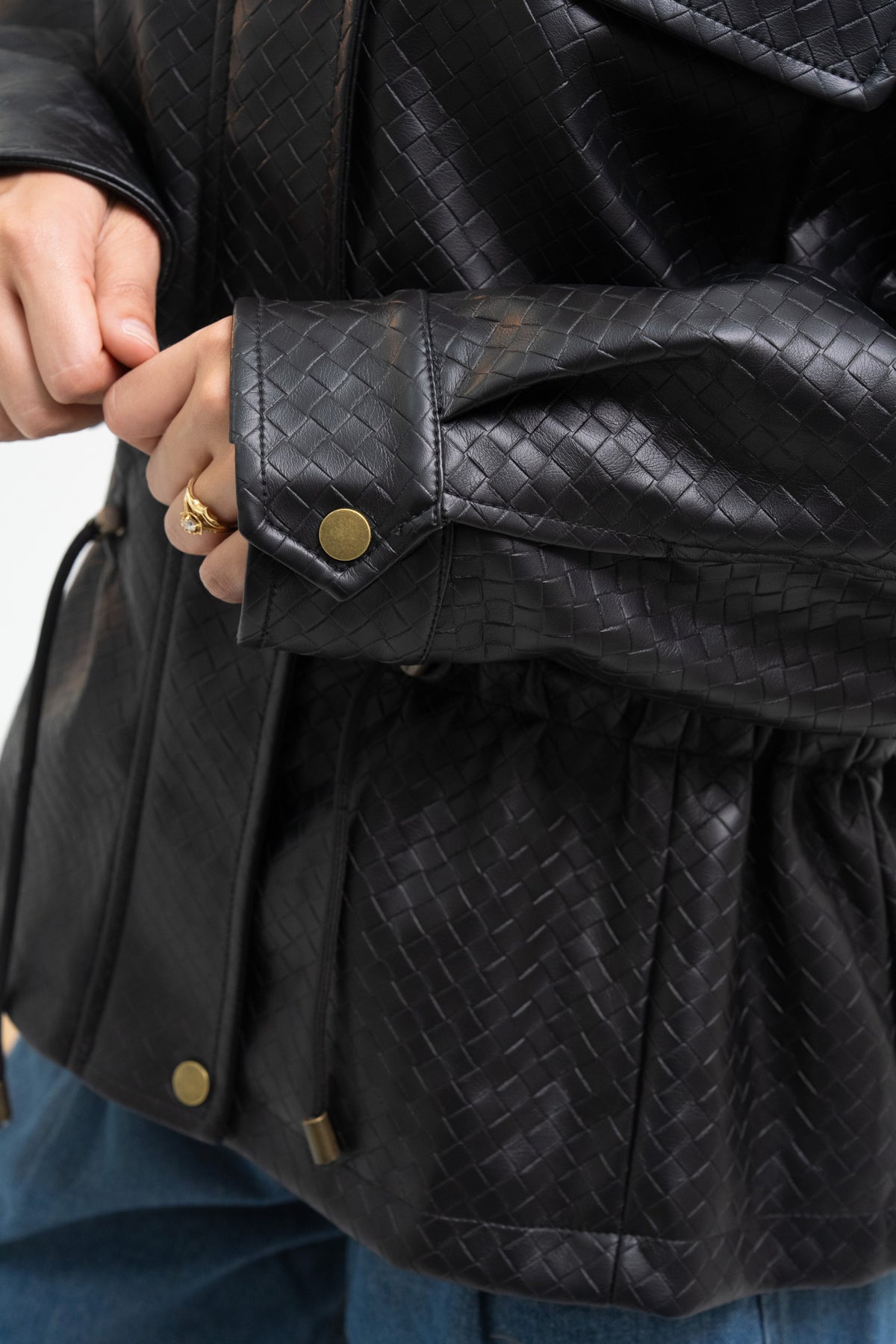 VESTE SIMILICUIR OVERSIZE AMÉLIE