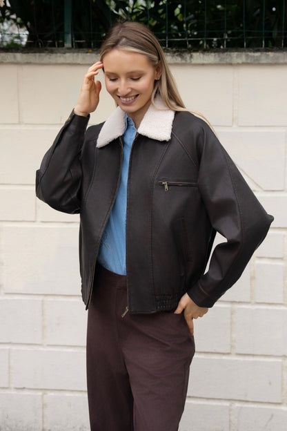 BLOUSON SIMILICUIR LÉNA