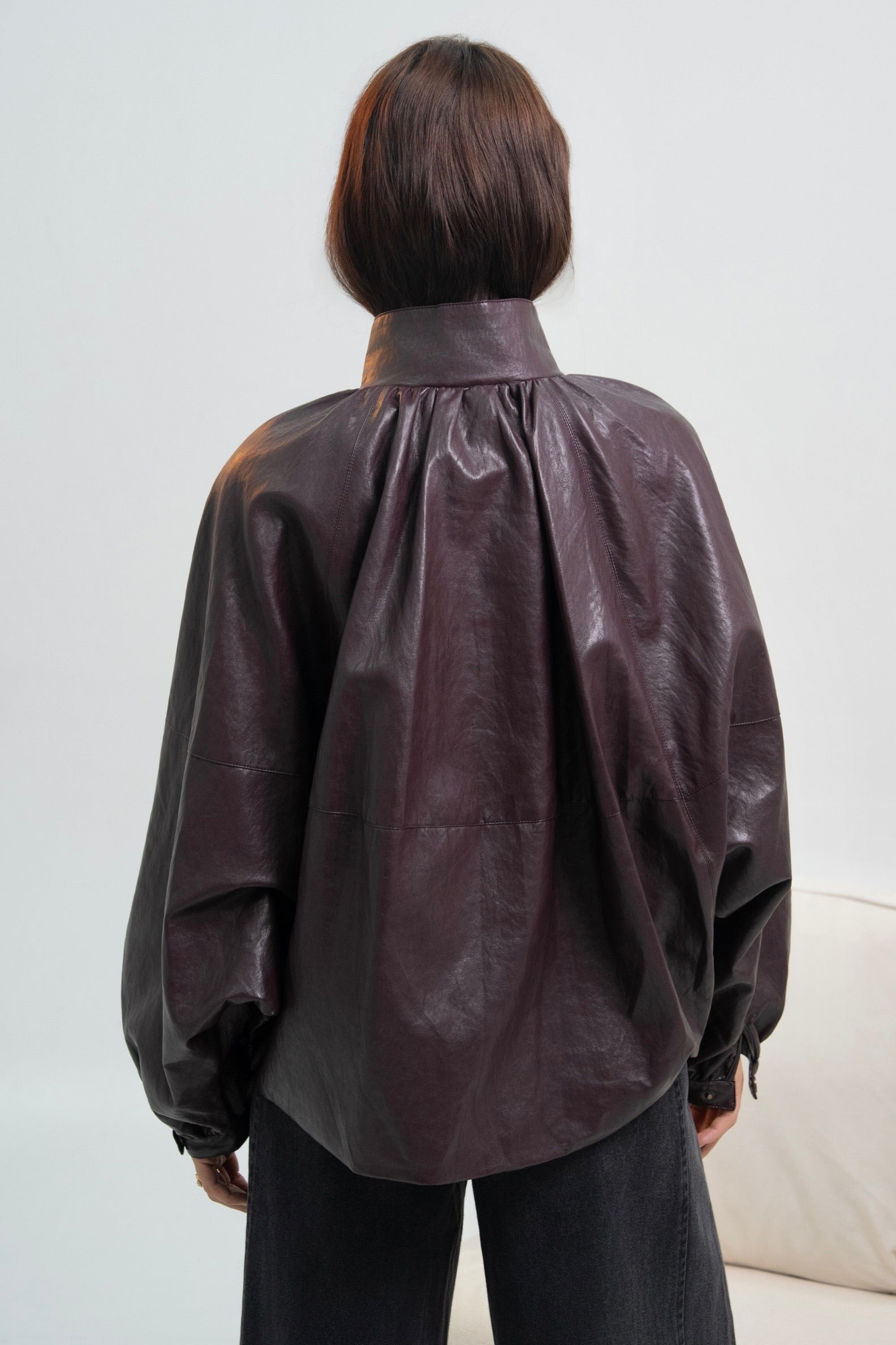 VESTE SIMILICUIR ASTRID