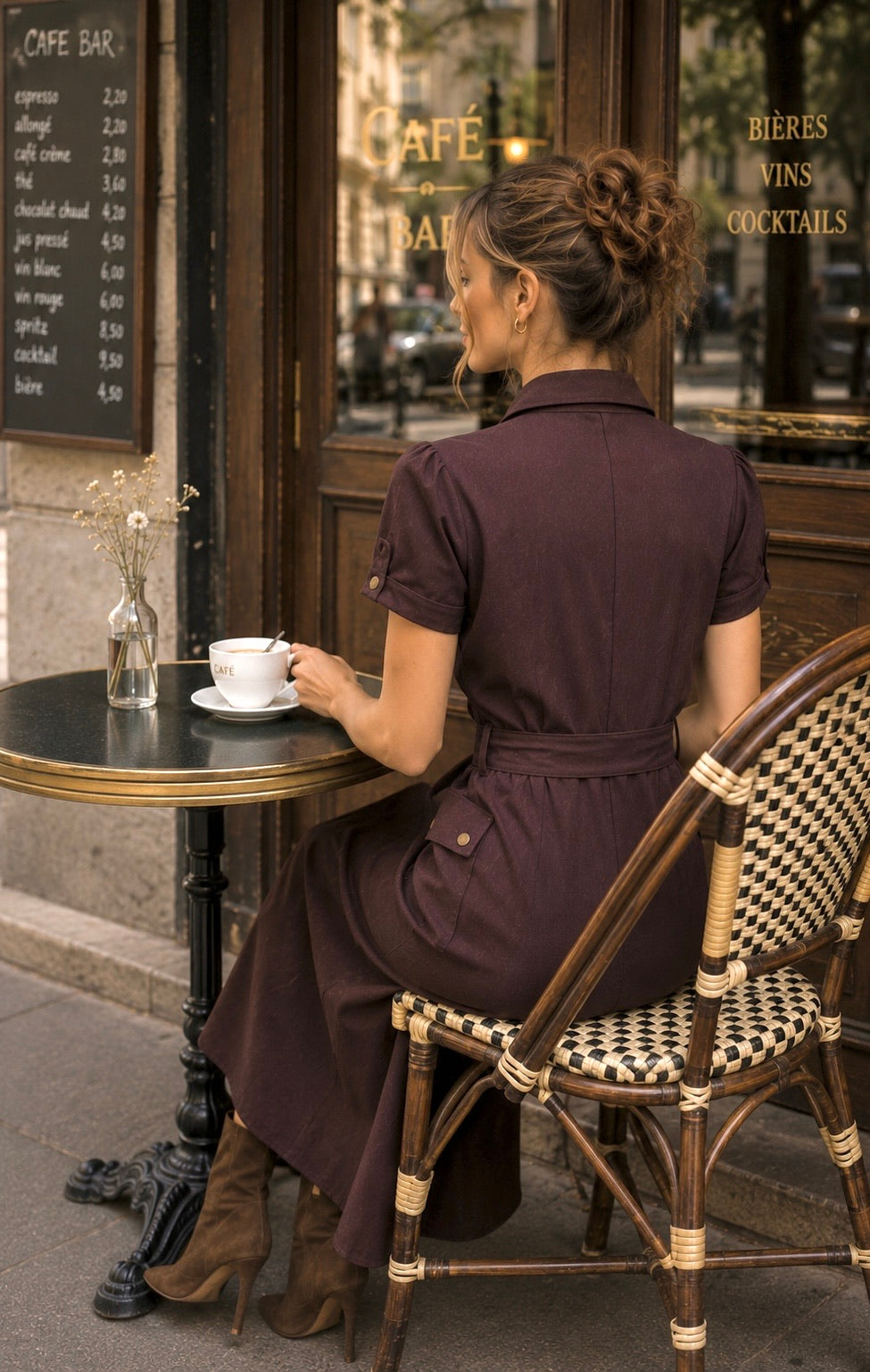 ROBE SUÉDINE ALIX