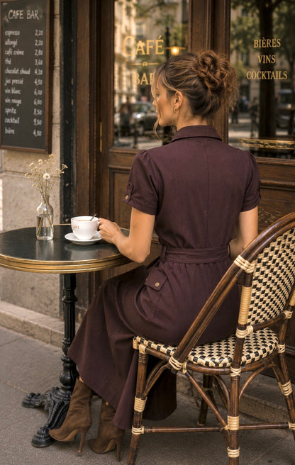 ROBE SUÉDINE ALIX
