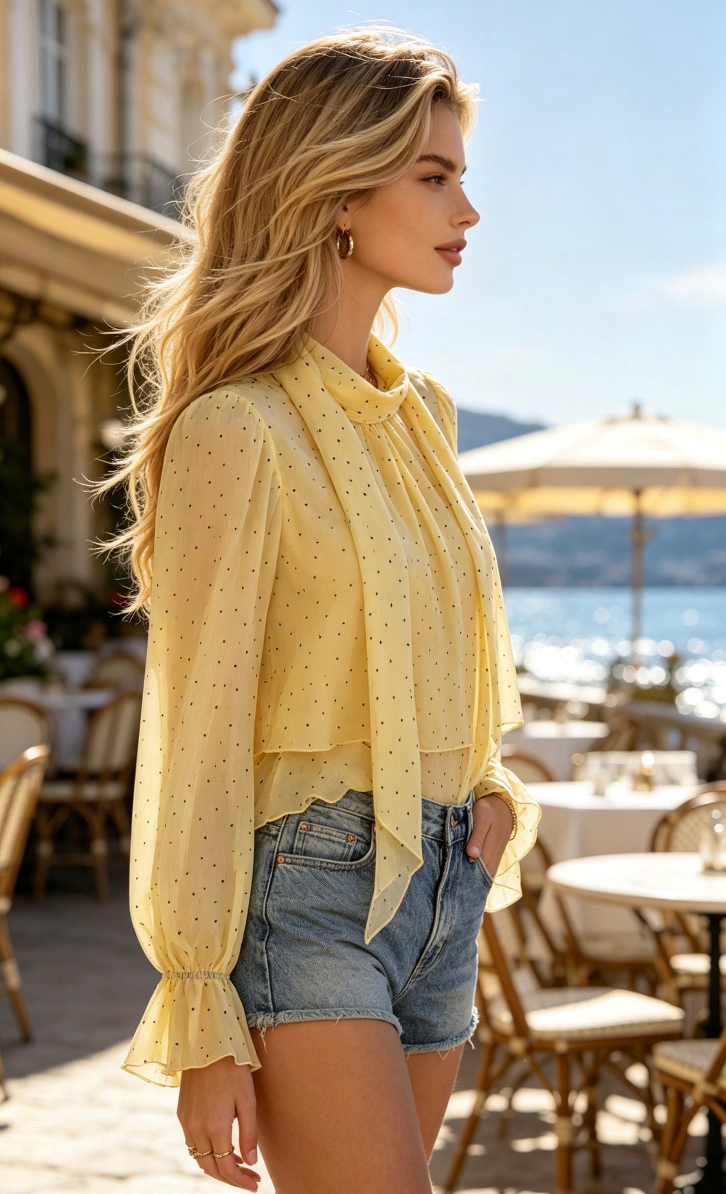 BLOUSE PETITS POIS CLAUDINE