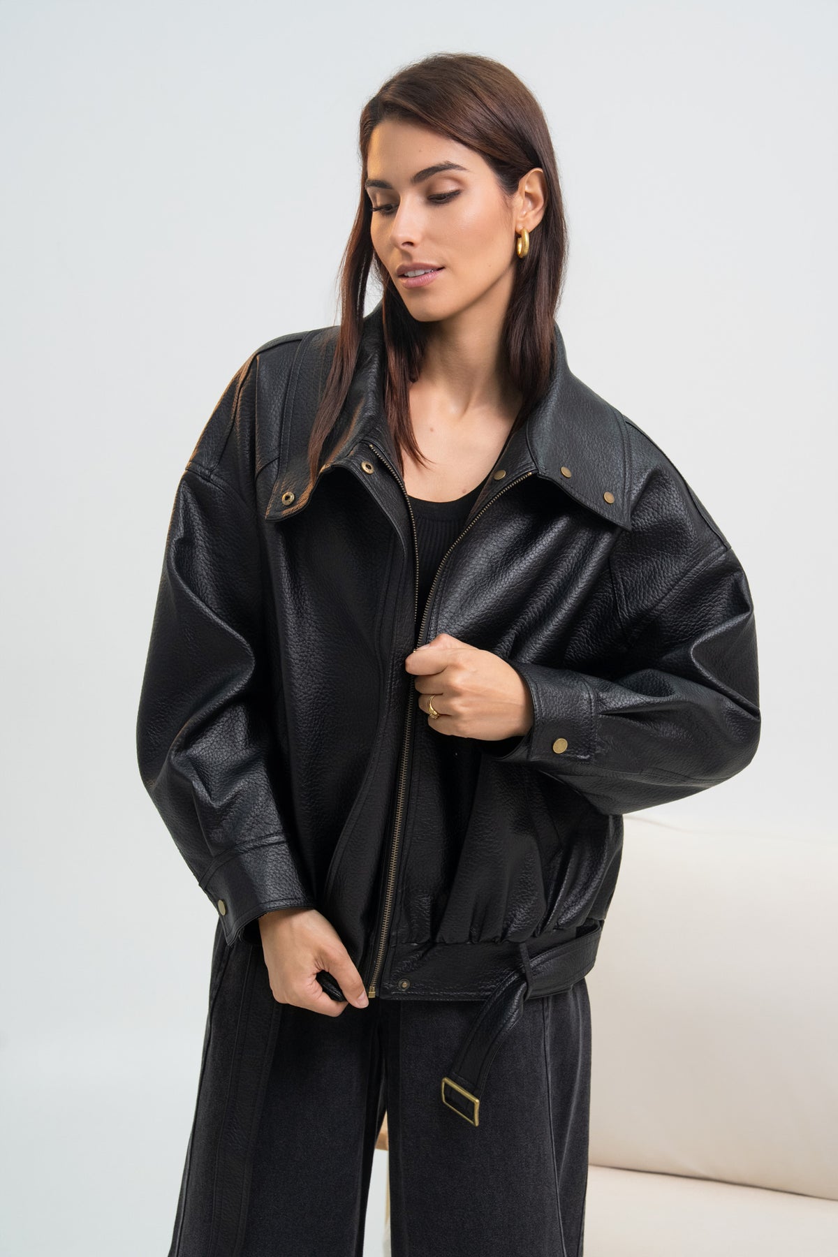 VESTE SIMILICUIR NATACHA