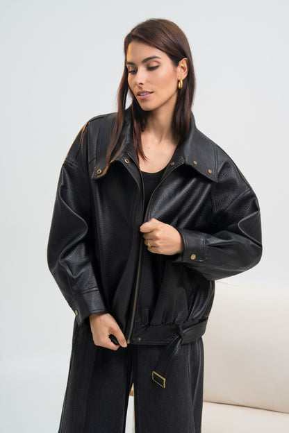 VESTE SIMILICUIR NATACHA