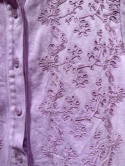 VESTE DENIM BRODÉE THOMASSINE